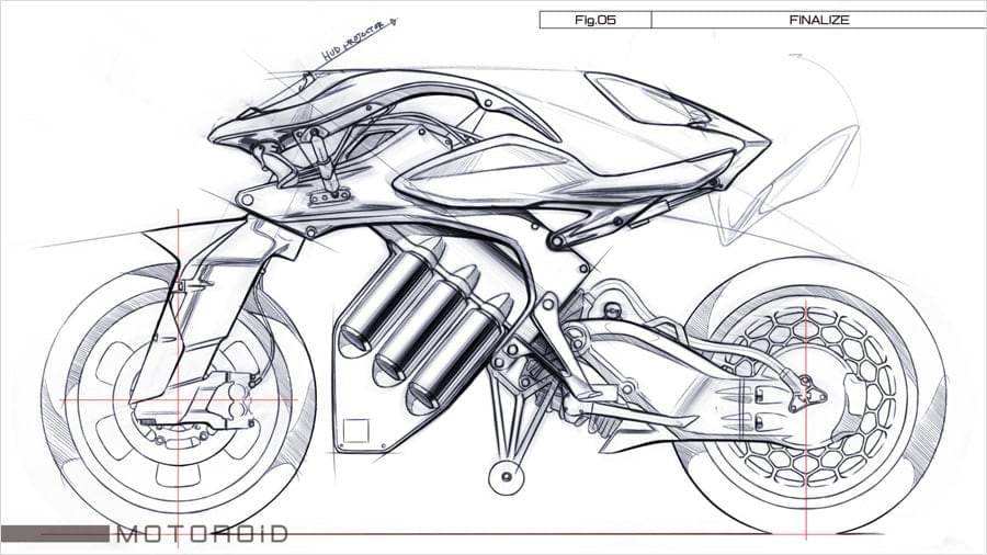 Futuristic Motorcycle Yamaha sketch Futuristic Motorcycle Yamaha sketch