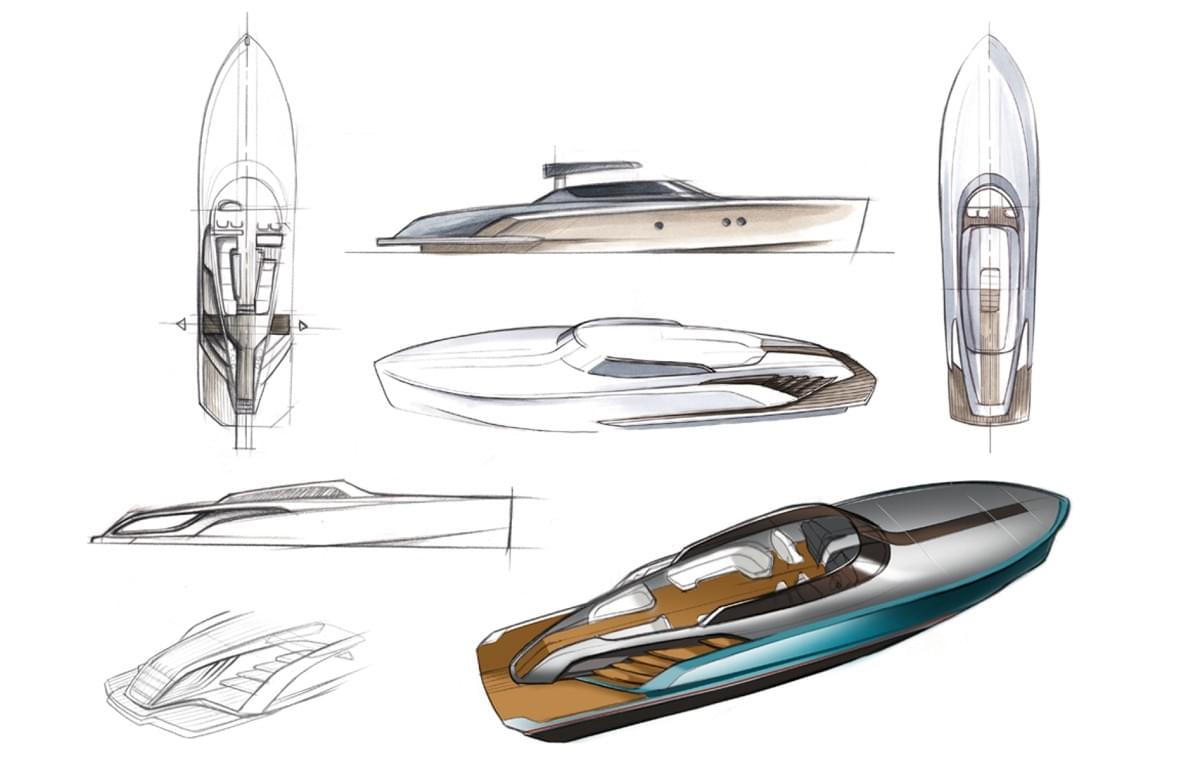 Rolls-Royce Aeroboat S6 sketch Rolls-Royce Aeroboat S6 sketch