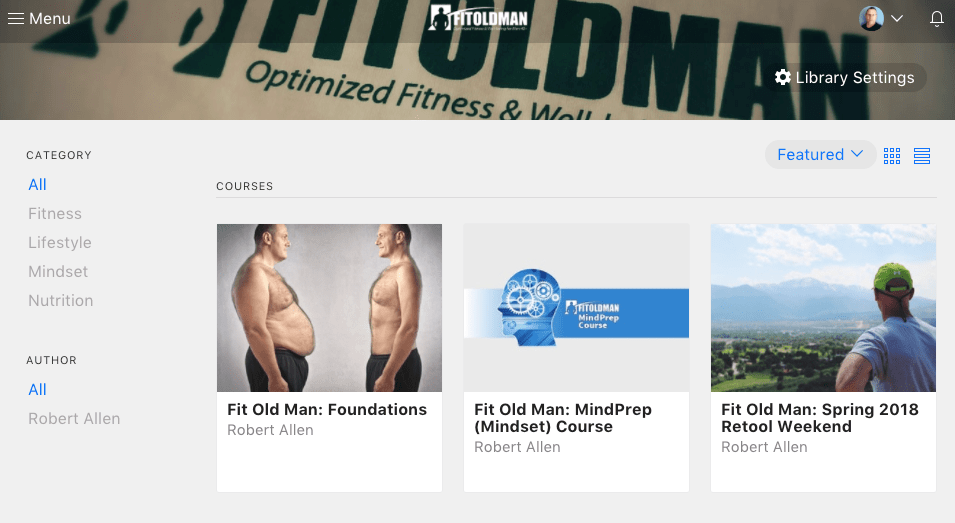 Fit Old Man Courses Fall 2017 Fit Old Man Courses Fall 2017
