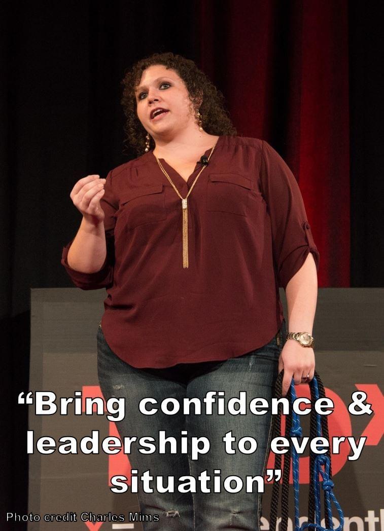 "Bring confidence & leadership to every situation" Quote from Stephanie Scheller TED Talk "Bring confidence & leadership to every situation" Quote from Stephanie Scheller TED Talk