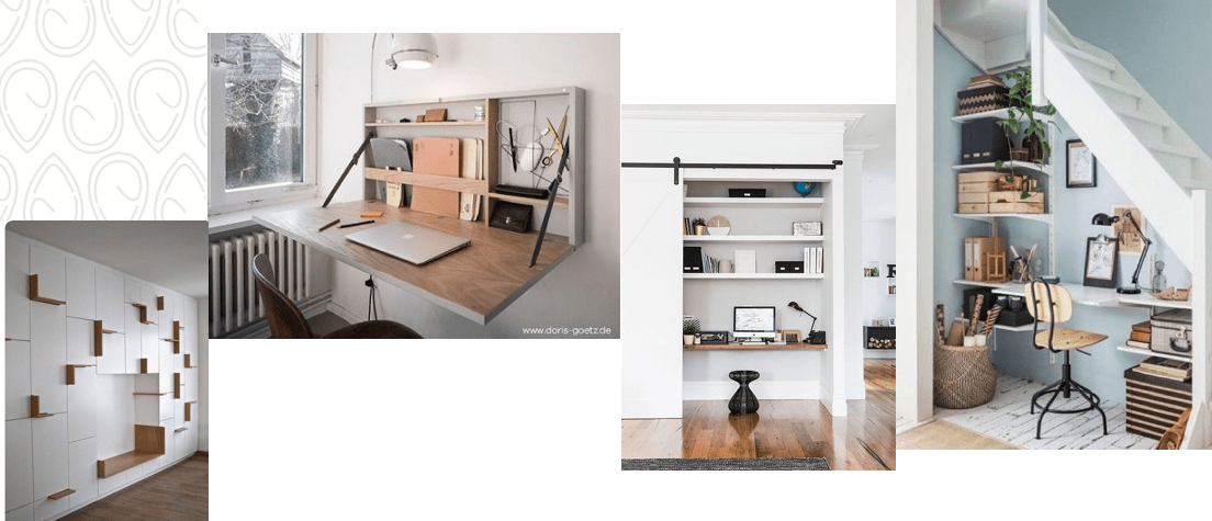 Bureau dans un espace réduit Bureau dans un espace réduit
