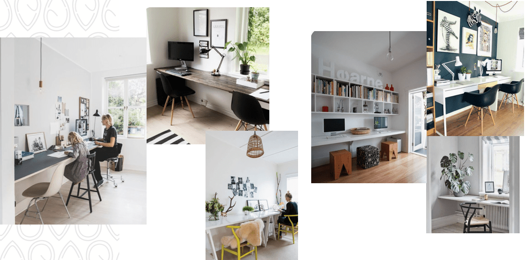 Utiliser un pan de mur pour votre bureau familiale Utiliser un pan de mur pour votre bureau familiale
