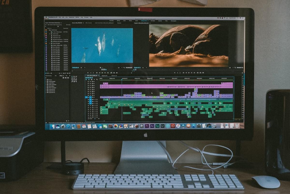 “Apple desktop computer with editing software on the screen with keyboard and printer” by Jakob Owens on Unsplash “Apple desktop computer with editing software on the screen with keyboard and printer” by Jakob Owens on Unsplash