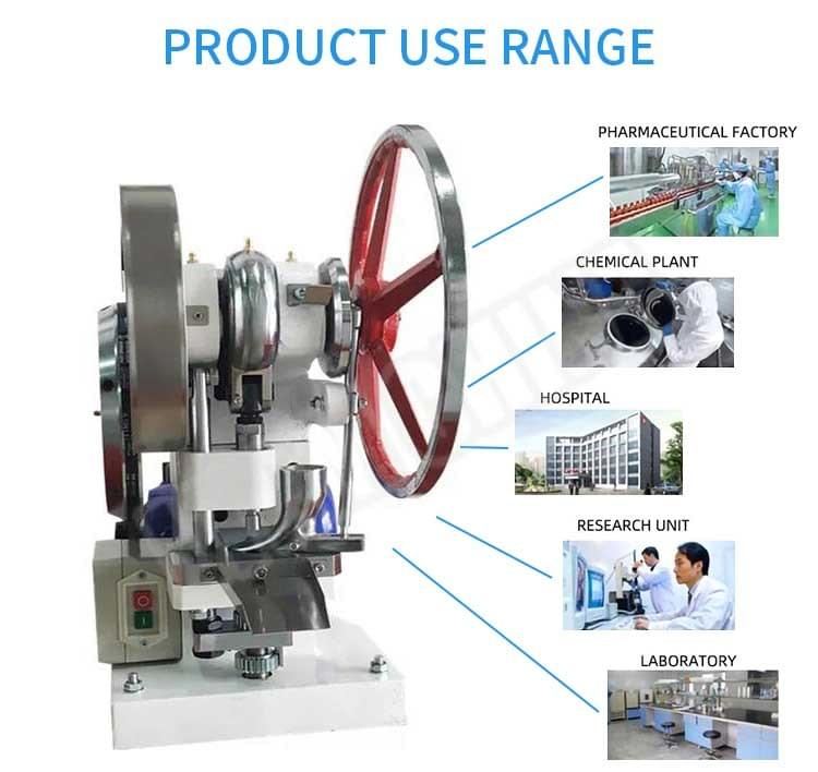 Using Range of a Single Station Tablet Press Machine Using Range of a Single Station Tablet Press Machine