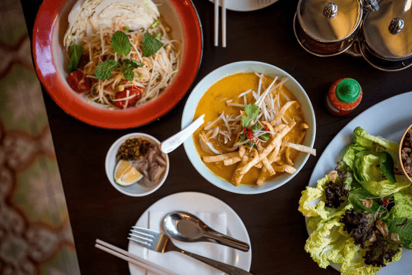 KIN is offering a great selection of northern thai dishes easy to share KIN is offering a great selection of northern thai dishes easy to share