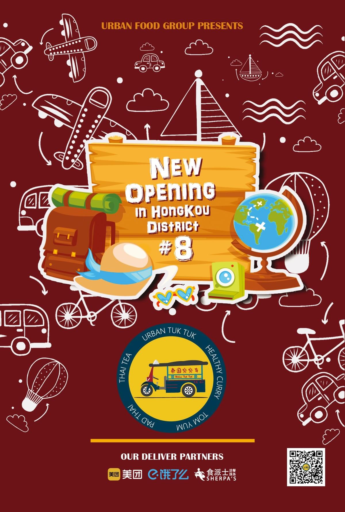 Urban Tuk Tuk, the leading Fast Casual Thai Cuisine in Shanghai, opened its number 8 location in HongKou district in Shanghai Urban Tuk Tuk, the leading Fast Casual Thai Cuisine in Shanghai, opened its number 8 location in HongKou district in Shanghai
