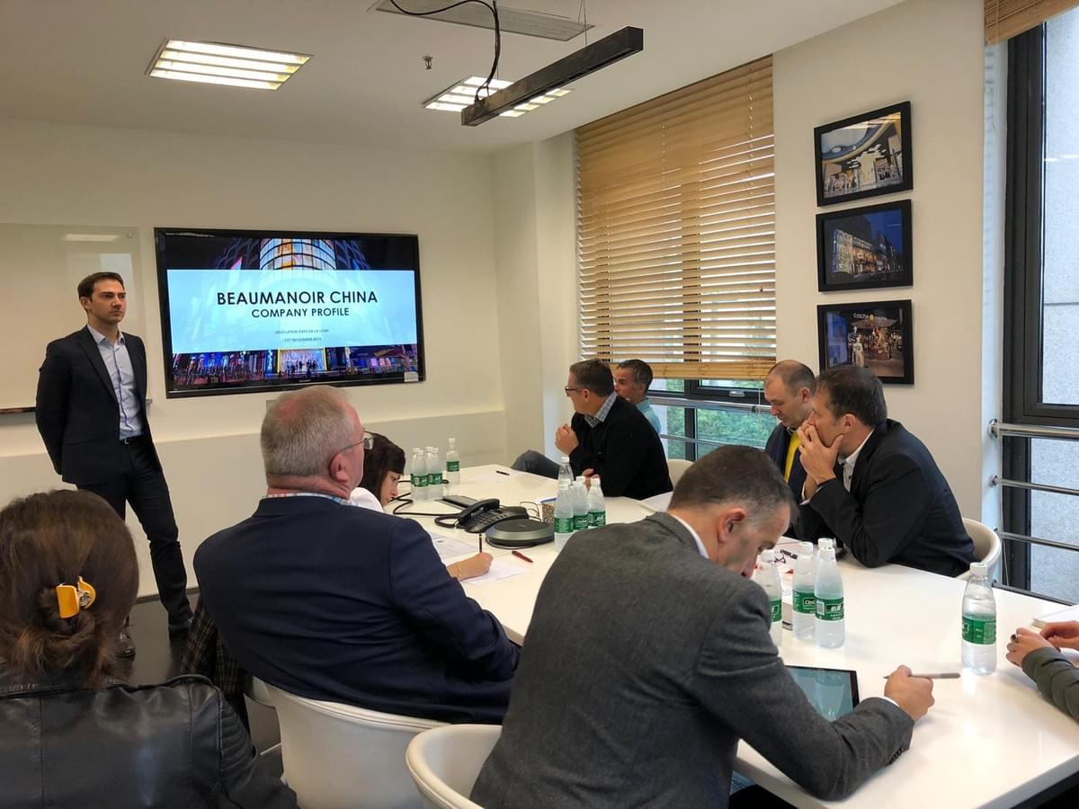 Visit of Beaumanoir Group headquarter with a presentation from Jerome CAMBOUNET, GM Asia. Visit of Beaumanoir Group headquarter with a presentation from Jerome CAMBOUNET, GM Asia.