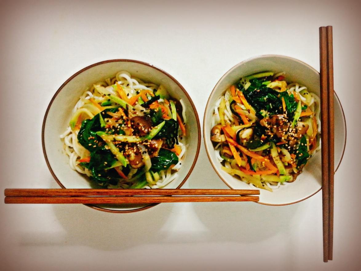 Ramens aux shiitakes. Ramens aux shiitakes.