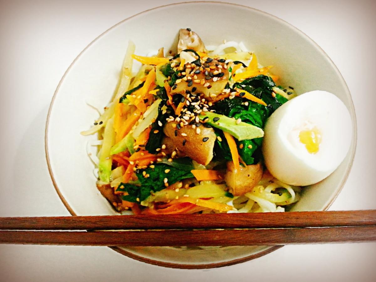 Ramens aux shiitakes. Ramens aux shiitakes.