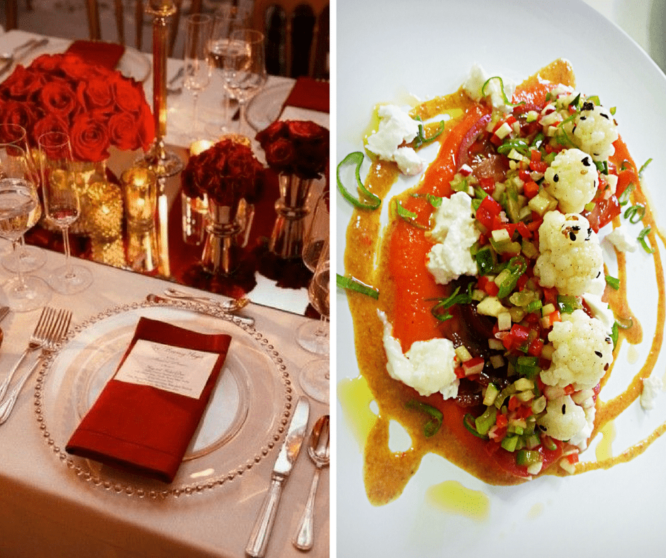 Salade croquante de légumes frais, chou-fleur à l'huile de truffe et sésame, salsa brava, crème de poivron rouge, fromage frais. Salade croquante de légumes frais, chou-fleur à l'huile de truffe et sésame, salsa brava, crème de poivron rouge, fromage frais.