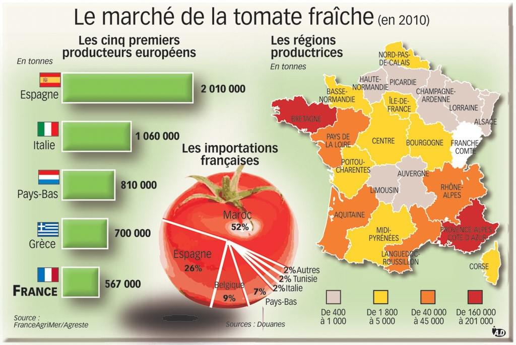 La production de tomates une industrie de haute technologie - Crédits photos: La-croix.com La production de tomates une industrie de haute technologie - Crédits photos: La-croix.com