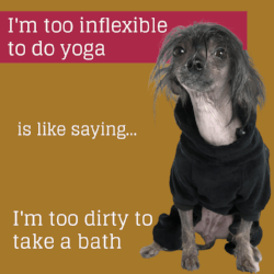 yoga of you photo: I'm too inflexible to do yoga is like saying I'm too dirty to take a bath yoga of you photo: I'm too inflexible to do yoga is like saying I'm too dirty to take a bath