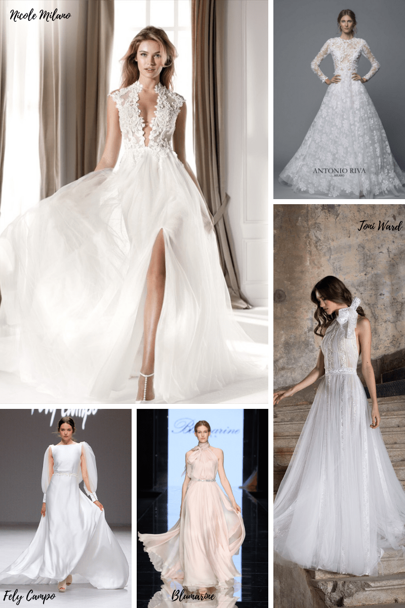 nr 5 abiti da sposa dalle collezioni 2020 di Nicole, Antonio Riva, Fely Campo, Blumarine e Tony Ward nr 5 abiti da sposa dalle collezioni 2020 di Nicole, Antonio Riva, Fely Campo, Blumarine e Tony Ward