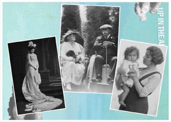 Middle, William Bowers Bourn II & Agnes Moody Bourn . Left, Maud Bourn (Daughter of William Bowers Bourn II and Agnes Moody Bourn). Right, Maude Bourn Vincent with daughter Elizabeth Rose Vincent (Rosie). Middle, William Bowers Bourn II & Agnes Moody Bourn . Left, Maud Bourn (Daughter of William Bowers Bourn II and Agnes Moody Bourn). Right, Maude Bourn Vincent with daughter Elizabeth Rose Vincent (Rosie).