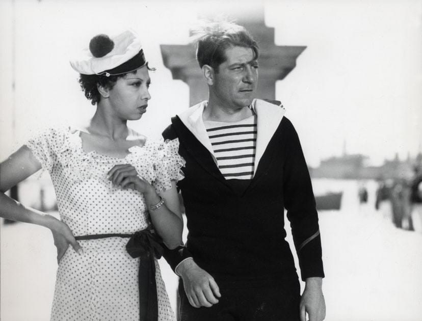 Jean Gabin et Josephine Backer dans Zouzou de Marc Allegret Jean Gabin et Josephine Backer dans Zouzou de Marc Allegret