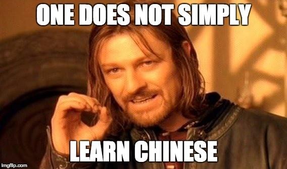 Meme stating the learning Chinese is not easy Meme stating the learning Chinese is not easy
