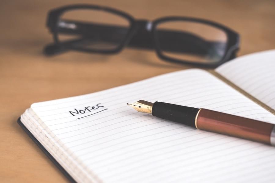 Image showing an open notebook with a pen on it, ready to take notes studying Mandarin Chinese Image showing an open notebook with a pen on it, ready to take notes studying Mandarin Chinese