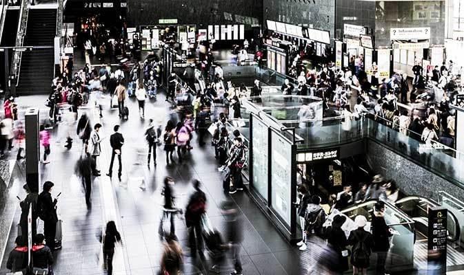 Image of massive travel in China during Chinese Festivals Image of massive travel in China during Chinese Festivals
