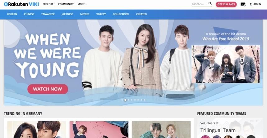 Image showing a screenshot of viki, a portal to watch TV shows in Mandarin Chinese Image showing a screenshot of viki, a portal to watch TV shows in Mandarin Chinese