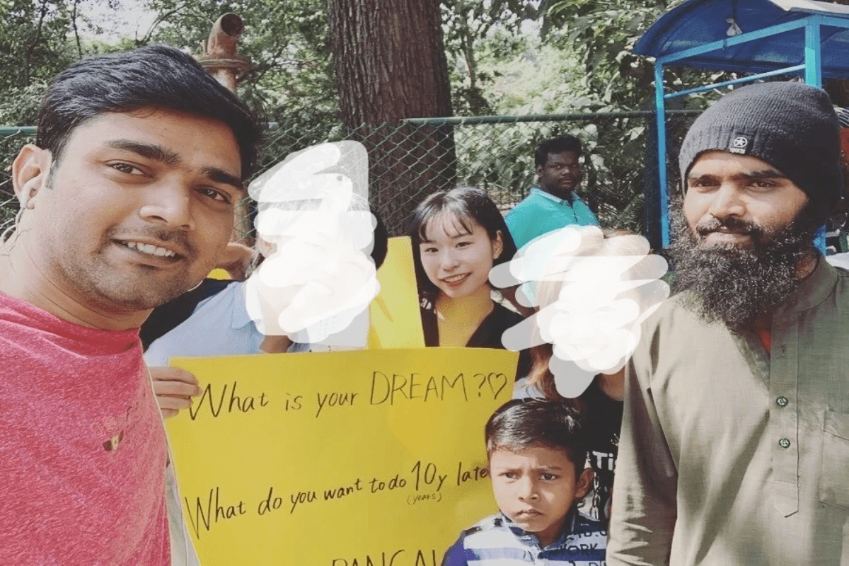 私にとって最も刺激的だったインドにて。インド人100人に夢を聞いてみた時の写真です。 私にとって最も刺激的だったインドにて。インド人100人に夢を聞いてみた時の写真です。