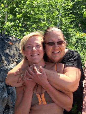 Angela and her mother snuggling on the shores of lake Nemeiben. Photo: Christina Gutzer The Green Gazette Angela and her mother snuggling on the shores of lake Nemeiben. Photo: Christina Gutzer The Green Gazette