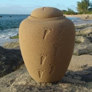 Sustainably produced environmentally-friendly alternative urn made of sand. Suitable for land or water burial. KORU Cremation Sustainably produced environmentally-friendly alternative urn made of sand. Suitable for land or water burial. KORU Cremation