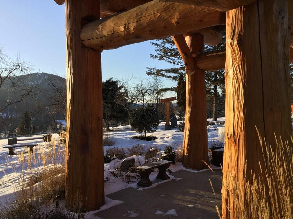 From the gazebo at Serenity Garden overlooking the Williams Lake Cemetery, Feb 2019 NFinch Photo From the gazebo at Serenity Garden overlooking the Williams Lake Cemetery, Feb 2019 NFinch Photo