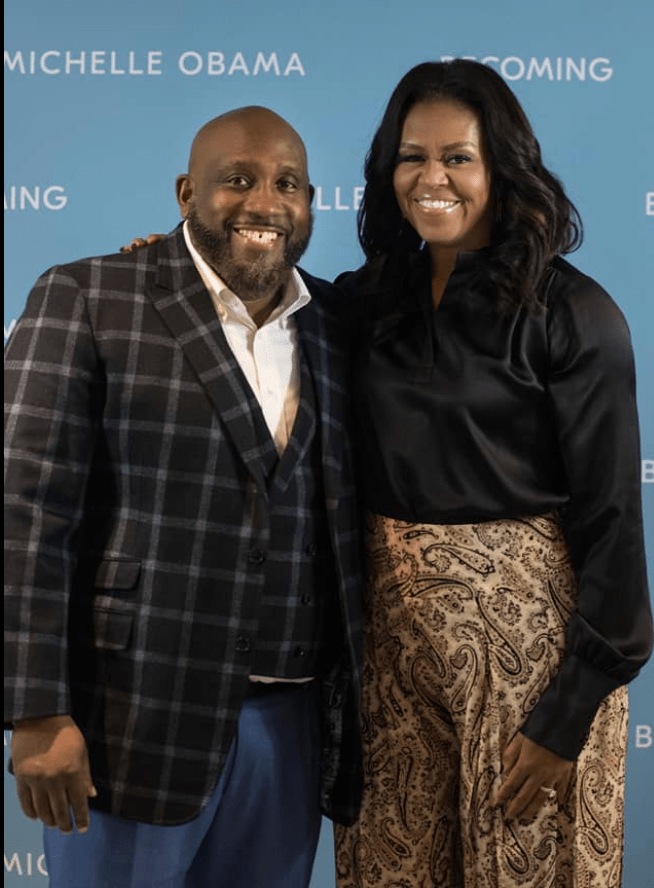 Eli Smith with Michelle Obama Eli Smith with Michelle Obama