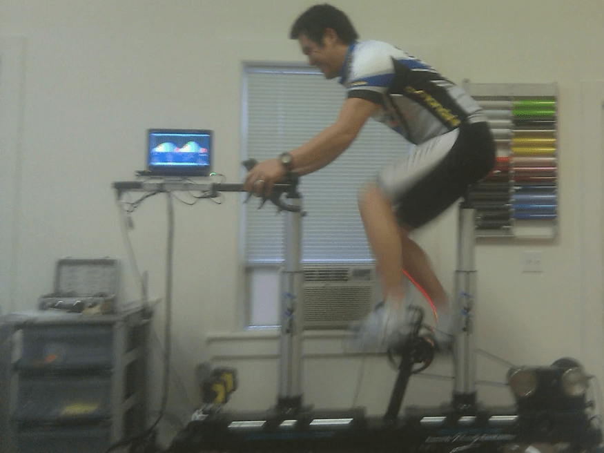 on the Serotta Size Cycle during my first bike fit course. on the Serotta Size Cycle during my first bike fit course.