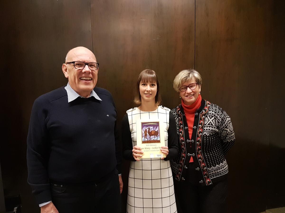 Das Organisations-Team der Lesung (v. l.): Ulrich Weber, Verena Klaus , Marlene Ehemann Das Organisations-Team der Lesung (v. l.): Ulrich Weber, Verena Klaus , Marlene Ehemann