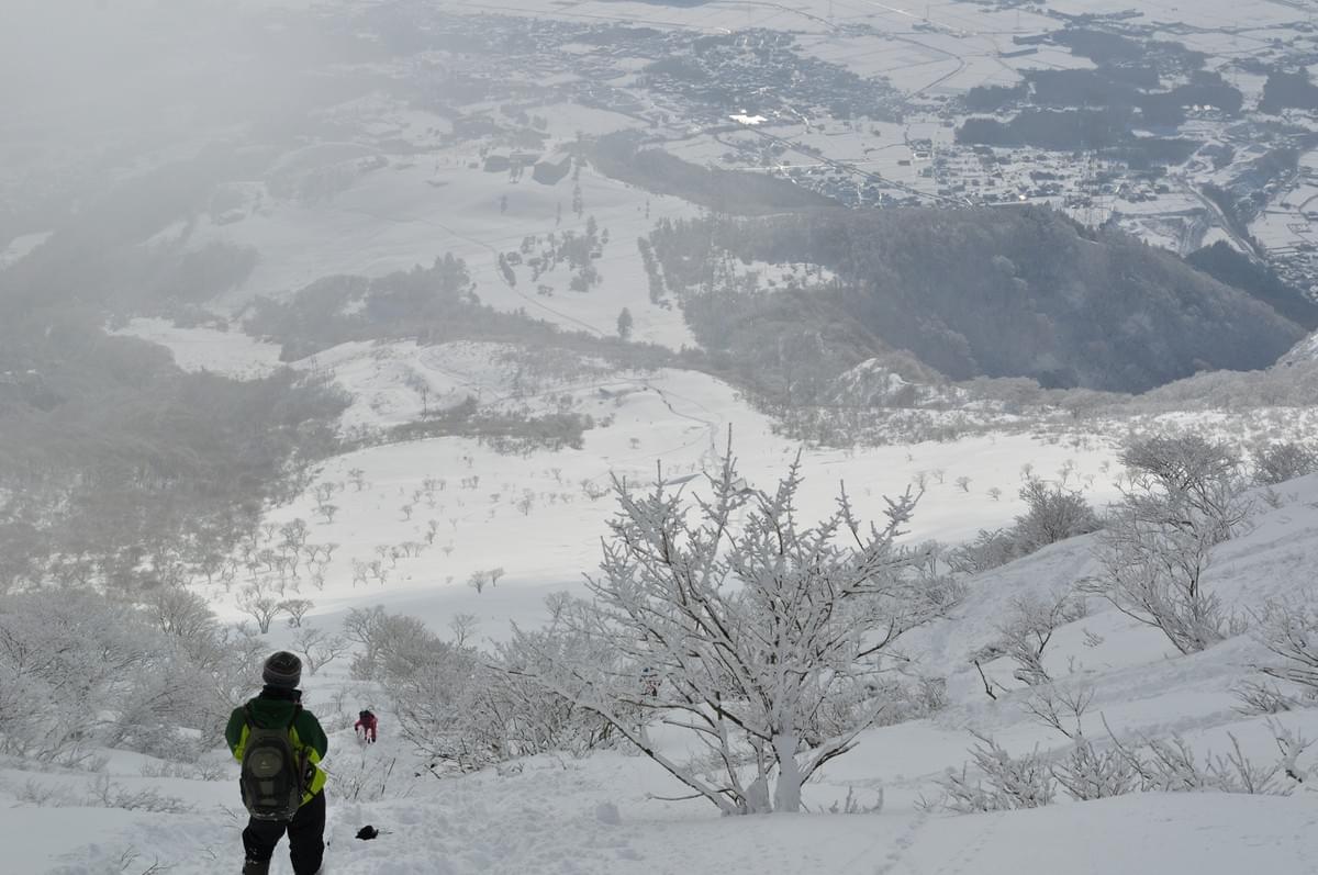 雪の伊吹山から 雪の伊吹山から