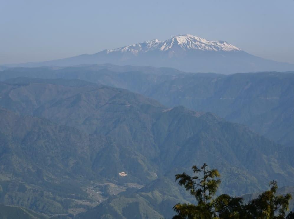 南木曽岳展望台からの御嶽山! 南木曽岳展望台からの御嶽山!