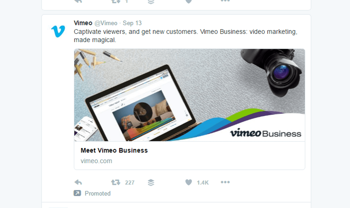 Sponsored Tweet Example Sponsored Tweet Example