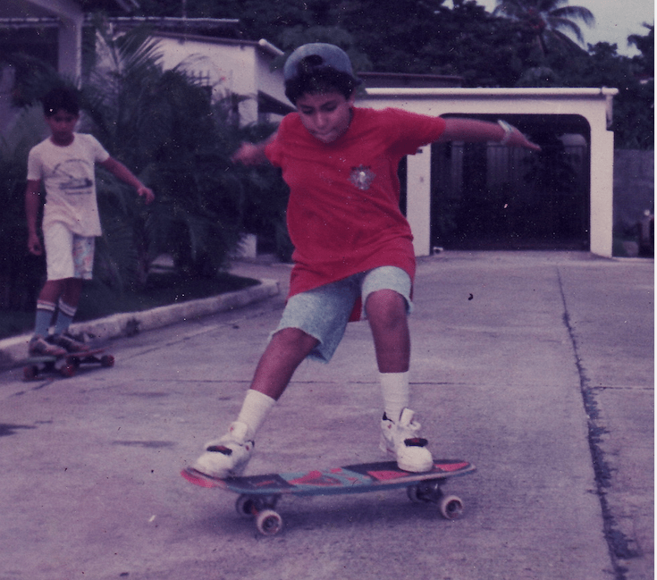 Yo patinando en 1988. Yo patinando en 1988.