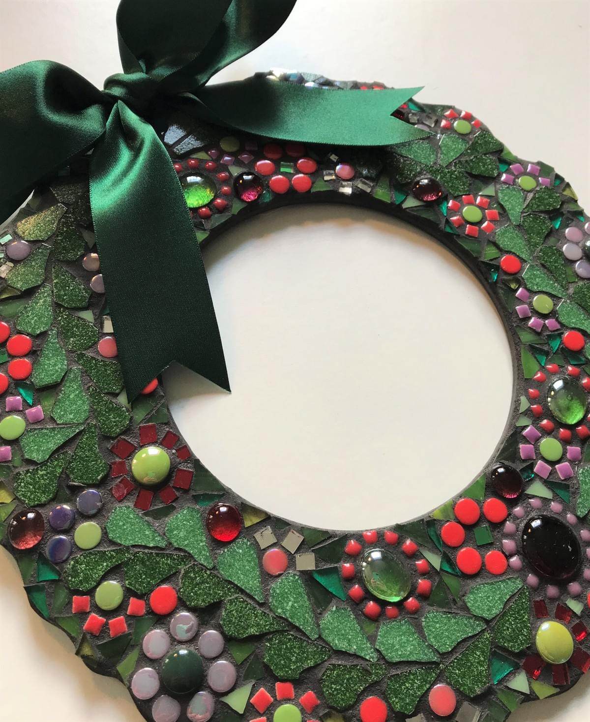 Christmas Mosaic Floral Wreath £65 Christmas Mosaic Floral Wreath £65