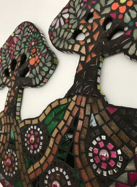 Two Trees, mixed mosaic £175 Two Trees, mixed mosaic £175