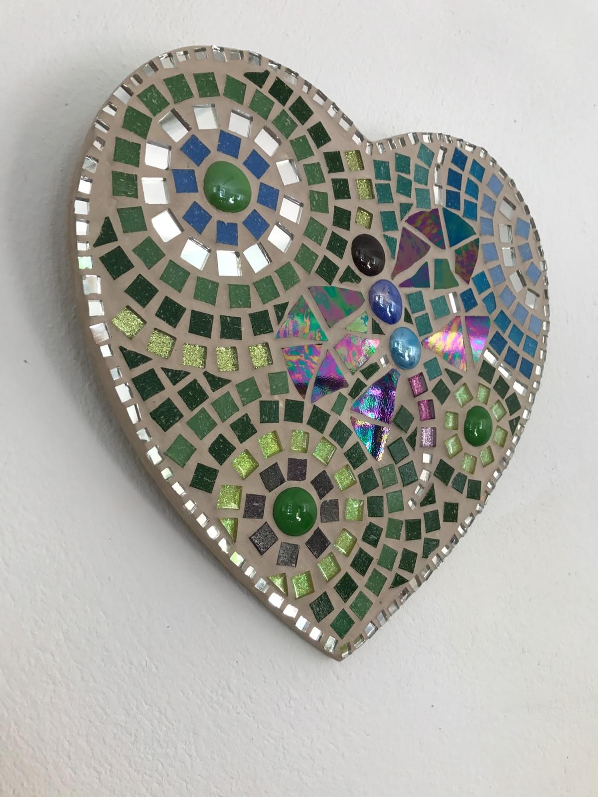 Have a Heart, mixed media mosaic, £65.00 Have a Heart, mixed media mosaic, £65.00