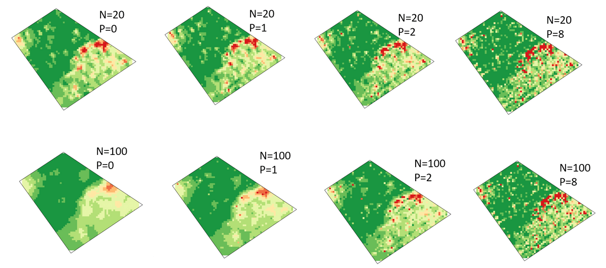 inverse distance données NDVI viticulture inverse distance données NDVI viticulture