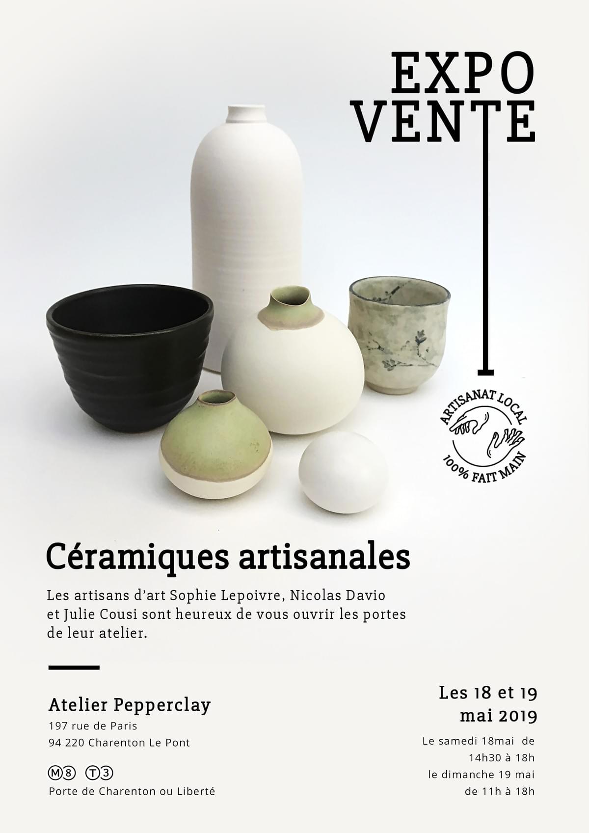 exposition de céramiques artisanales PepperClay Ceramic exposition de céramiques artisanales PepperClay Ceramic