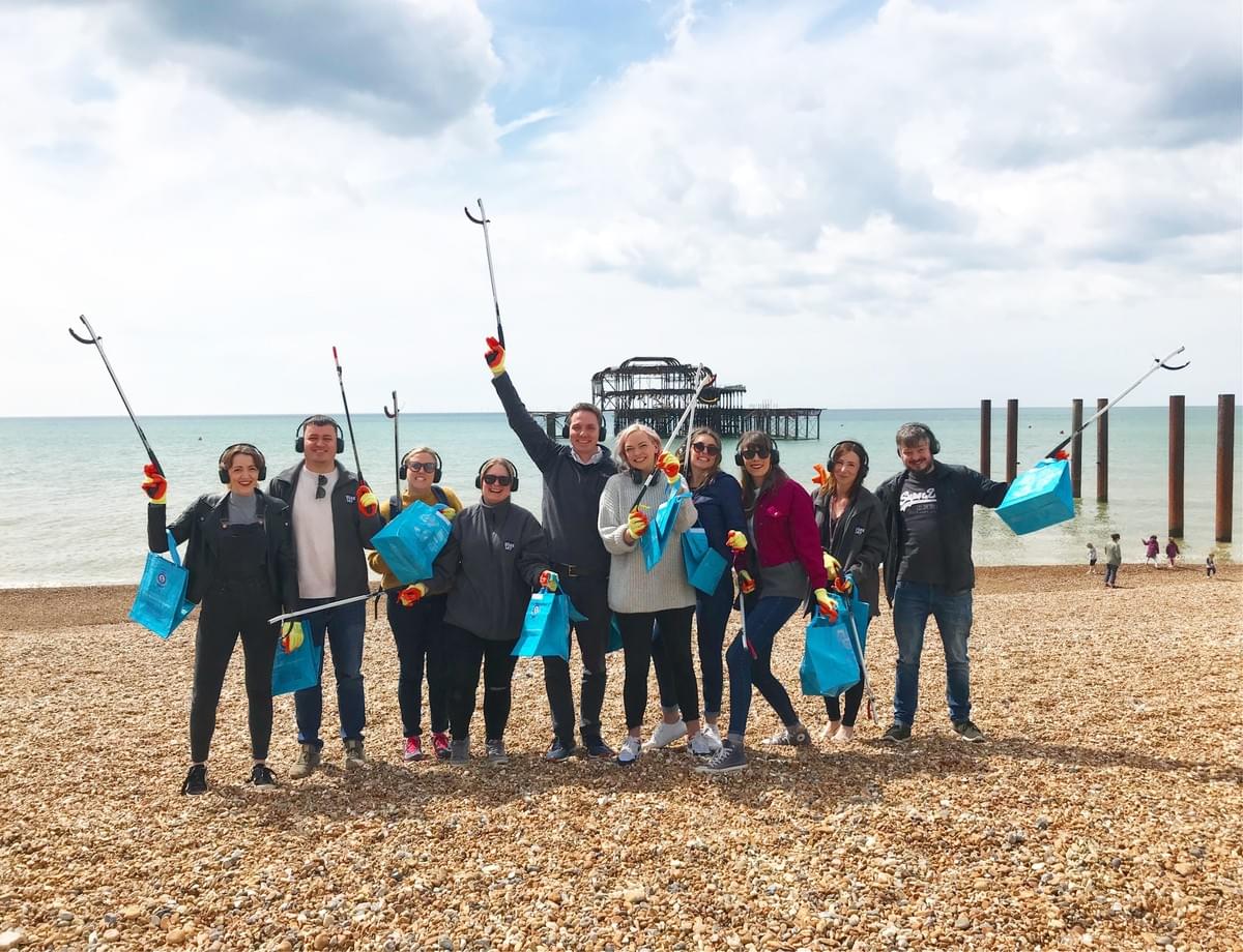 Higgidy Pies on a Pier2Pier Silent Disco Beach Clean Eco Adventure Day Brighton Higgidy Pies on a Pier2Pier Silent Disco Beach Clean Eco Adventure Day Brighton
