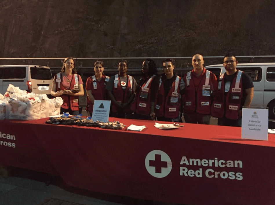 Jenna Lindeke Heavenrich (far left) with Red Cross Disaster Action Team on June 17 Jenna Lindeke Heavenrich (far left) with Red Cross Disaster Action Team on June 17