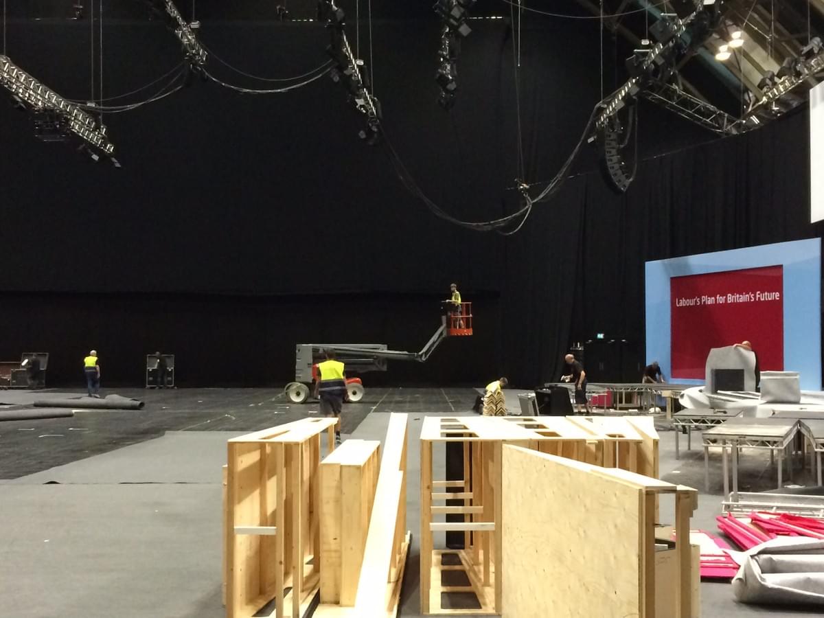 Labour Party conference event production. Labour Party conference event production.