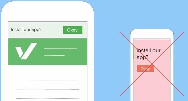 Avoid app interstitials Avoid app interstitials