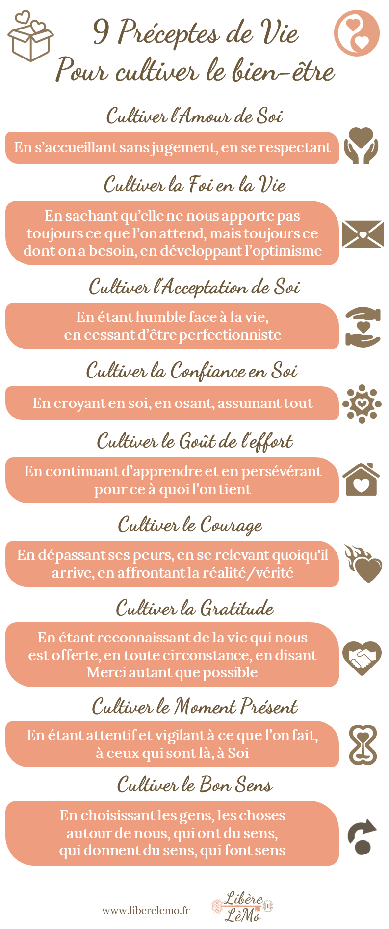 9 préceptes de vie à cultiver pour être bien 9 préceptes de vie à cultiver pour être bien