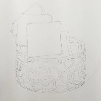 Sketch of two bracelets in graphite. Sketch of two bracelets in graphite.