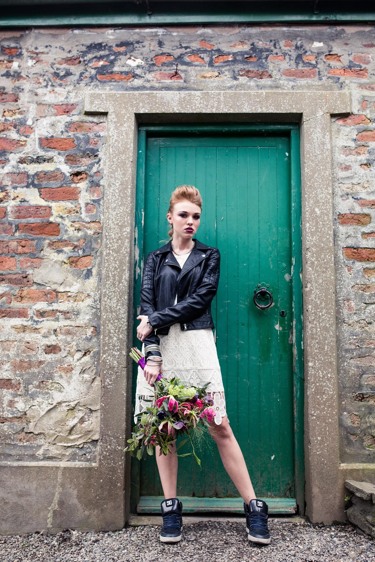 Leather jacket bride Leather jacket bride