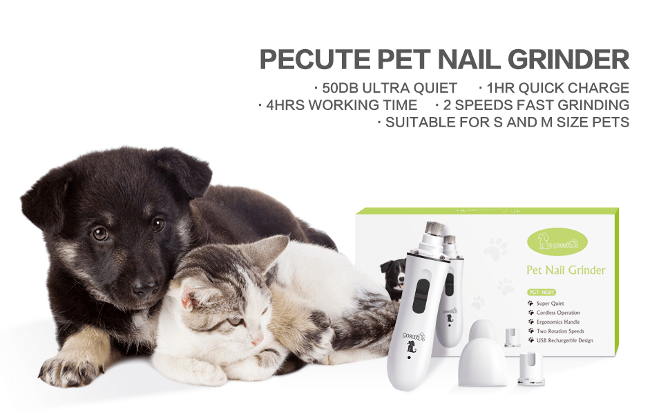 Pecute Pet Nail Grinder 2 Color Pet Grooming