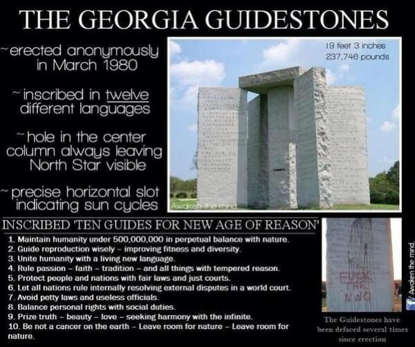 Georgia Guidestones Georgia Guidestones
