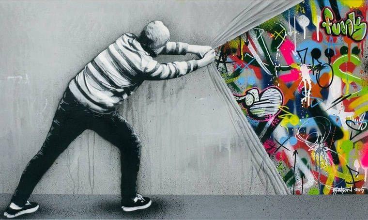 Street Art - Crédit photos : Behind the curtain - Pinterest Street Art - Crédit photos : Behind the curtain - Pinterest