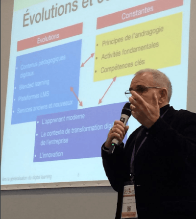 Michel Diaz, directeur associé de Féfaur, au salon Solutions RH et digital Learning 2018 Michel Diaz, directeur associé de Féfaur, au salon Solutions RH et digital Learning 2018